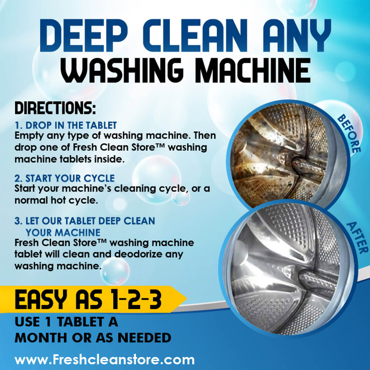 Washing Machine Cleaning Tablets